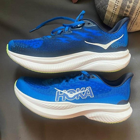 Hoka Vibrant Blue Athletic Sneakers